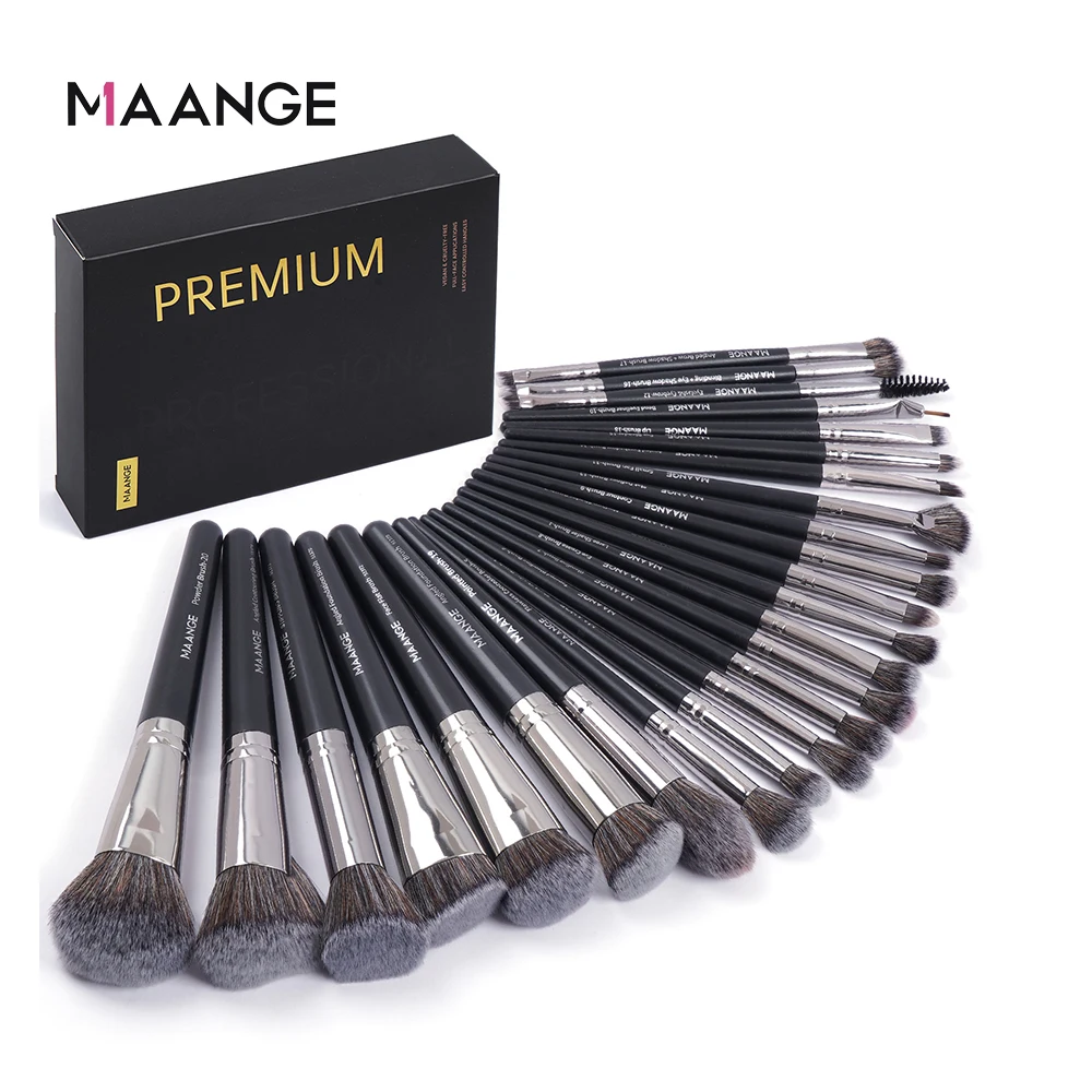 Huda Beauty Makeup Brush Set - MAANGE profesjonalne pudełko upominkowe 25 sztuk