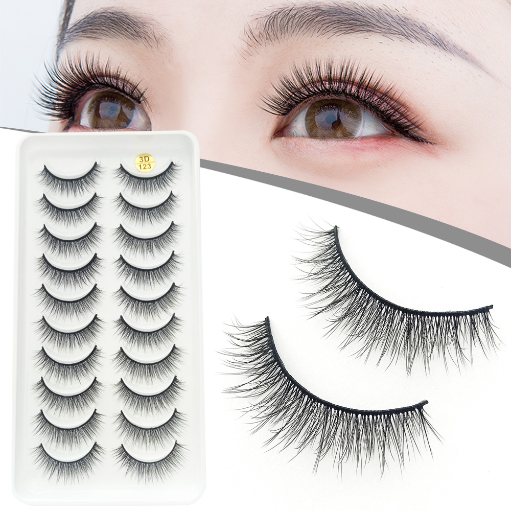 Beauty Makeup Design - 10 Par Puszystych Sztucznych Rzęs 3D
