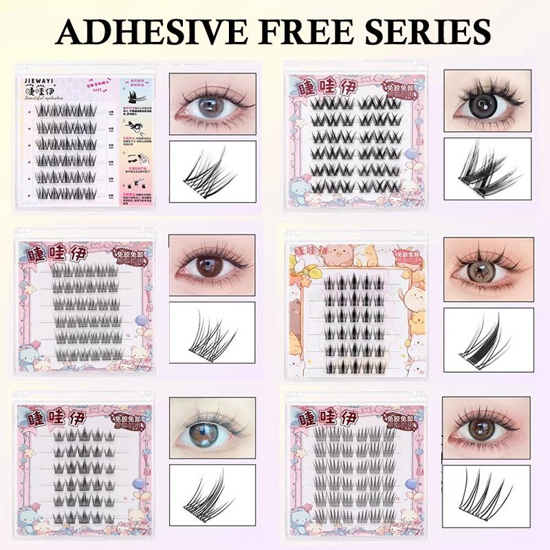 False Eyelashes Natural - 6 Rzędów Segmentowych Sztucznych Rzęs DIY