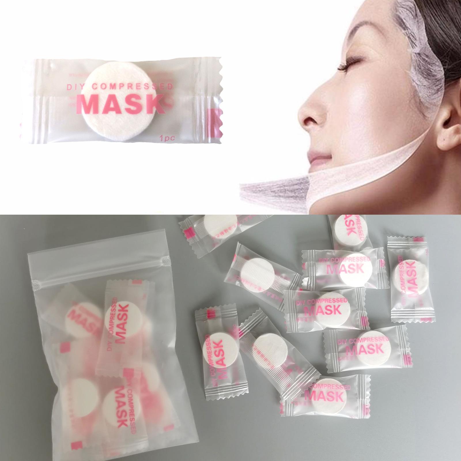 30/50pcs jednorazowe skompreso – Sheet Face Mask Pack recenzja i cena