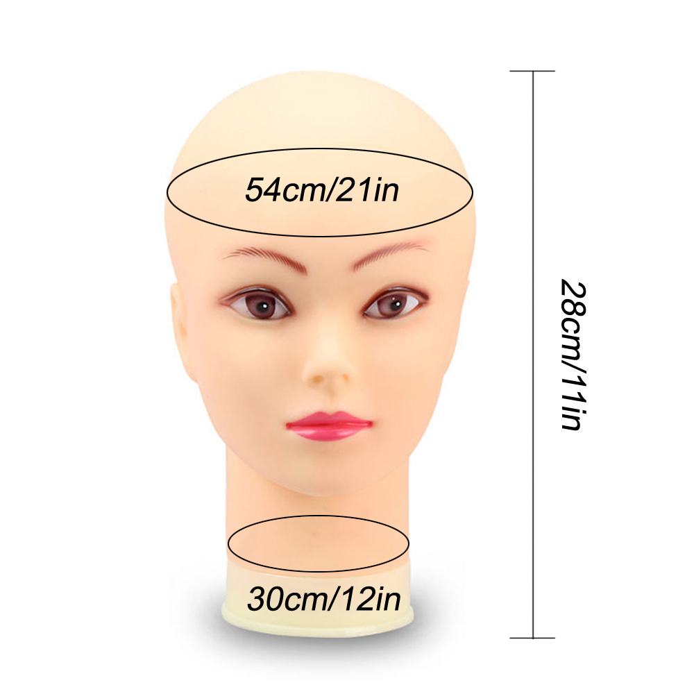 Miękka łysa głowa manekina do  – Beauty Makeup Training recenzja i cena