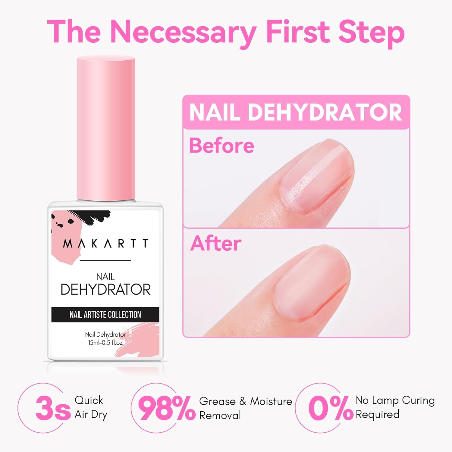 2Pcs Bezkwasowy naturalny podk – Nail Dehydrator Primer recenzja i cena
